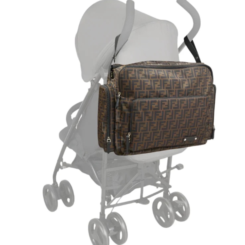Multipurpose Fendi Black and Brown Monogram Baby/toddler bag. Diaper bag